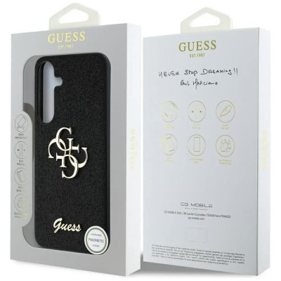 други,аксесоари,guess,guhcs25shg4sgk,samsung,galaxy,s25,phone,case,black,(black)
