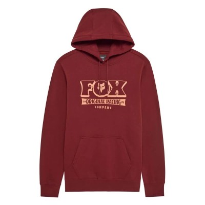 суичър,мъжки,пуловери,fox,racing,banner,hoodie,red,(rust)