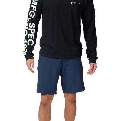 къси,панталони,мъжки,панталони,дамски,панталони,fox,racing,essex,tech,stretch,shorts,blue,(heather,deep,cobalt)