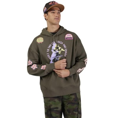 суичър,мъжки,пуловери,fox,racing,pro,circuit,oversized,hoodie,green,(military)