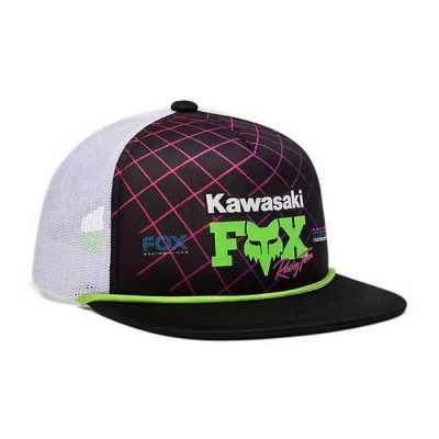юношеска,шапка,всички,шапки,fox,racing,x,kawi,junior,cap,black,(black)