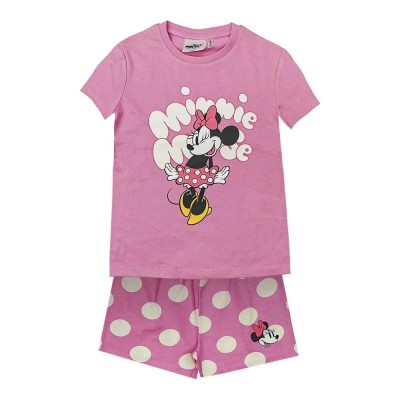 пижама,детски,пижами,disney,minnie,short,sleeve,pyjama,pink,(pink)