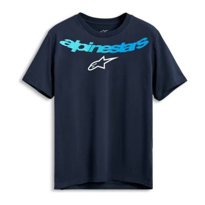 тениска,мъжки,тениски,alpinestars,collared,csf,short,sleeve,t,shirt,navy,(blue)