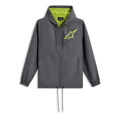 яке,мъжки,якета,дамски,якета,и,палта,alpinestars,speeder,chromium,windbreaker,jacket,grey,(charcoal,hi,vis,yellow)