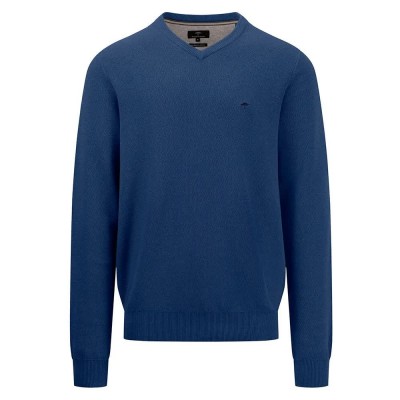 блуза,мъжки,пуловери,fynch,hatton,1414221,v,neck,sweater,night,(blue)