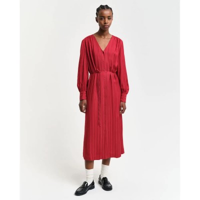 рокля,дамски,поли,и,рокли,gant,4503360,long,sleeve,midi,dress,red