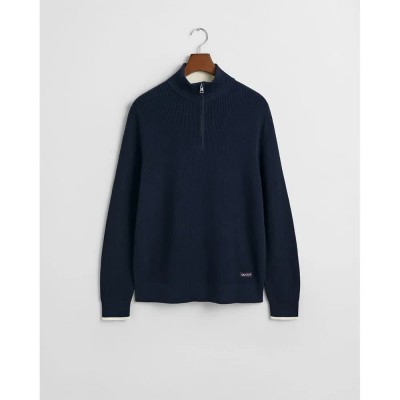 блуза,мъжки,пуловери,gant,8050231,half,zip,sweater,blue,(evening,blue)