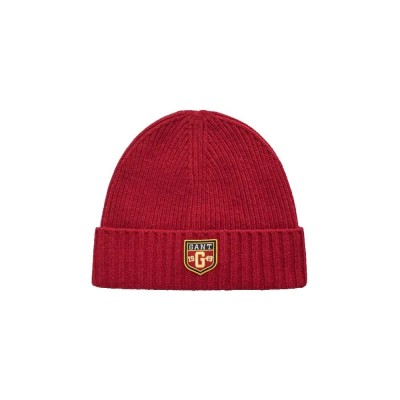 шапка,всички,шапки,gant,badge,beanie,red,(cherry,red)