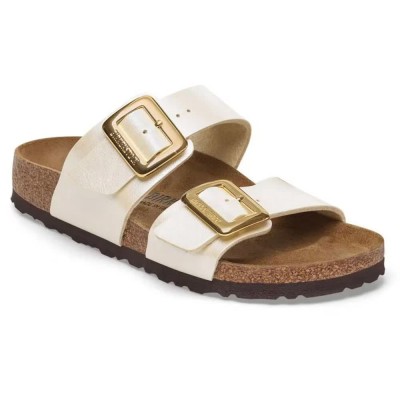 сандали,дамски,сандали,и,чехли,birkenstock,sydney,cushion,buckle,birko,flor,sandals,white,(graceful,pearl,white)
