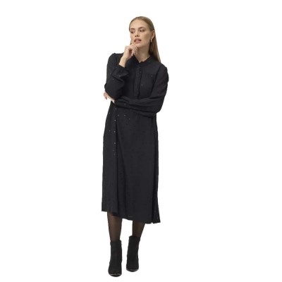 рокля,дамски,поли,и,рокли,redgreen,dorit,long,sleeve,midi,dress,black,(black)