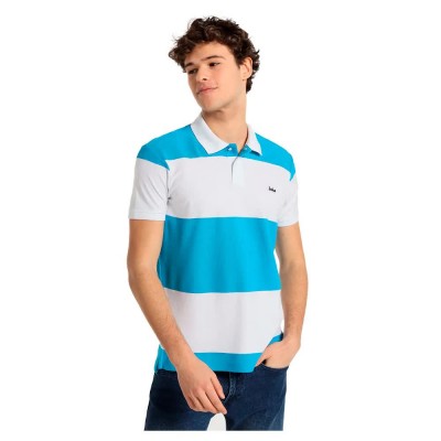 дънки,мъжки,блузи,с,яка,lois,jeans,10732,short,sleeve,polo,blue,(blue)