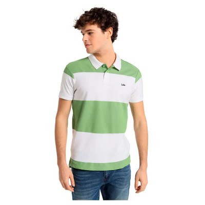 дънки,мъжки,блузи,с,яка,lois,jeans,10733,short,sleeve,polo,green,(green)