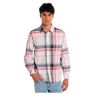 риза,с,дълъг,ръкав,мъжки,ризи,lois,jeans,10737,long,sleeve,shirt,white,(print)