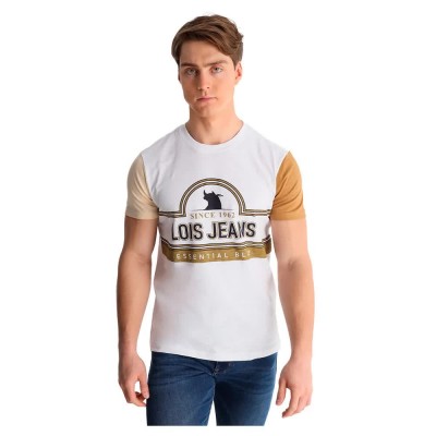 тениска,мъжки,тениски,lois,jeans,10774,short,sleeve,t,shirt,white,(white)