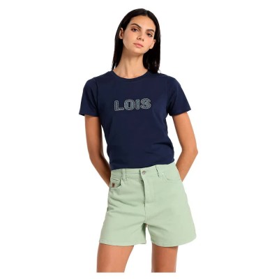 дънки,дамски,панталони,lois,jeans,10882,high,waist,shorts,green,(green)
