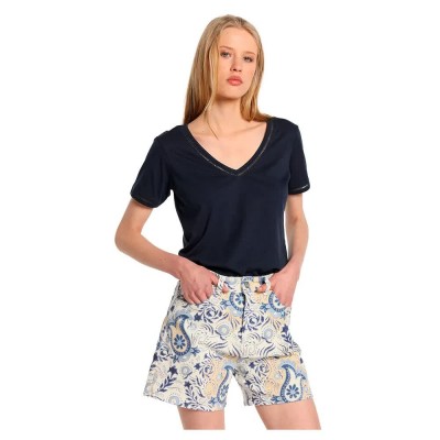 дънки,дамски,панталони,lois,jeans,10884,high,waist,shorts,multicolor,(print)