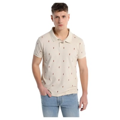 дънки,мъжки,блузи,с,яка,lois,jeans,6748,short,sleeve,polo,beige,(beige)