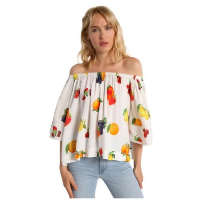 дънки,дамски,блузи,дамски,ризи,lois,jeans,6877,3,4,sleeve,blouse,brown,(print)