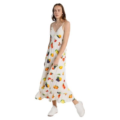 дънки,дамски,поли,и,рокли,lois,jeans,6888,long,dress,brown,(print)