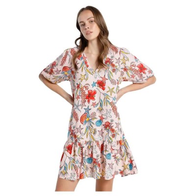дънки,дамски,поли,и,рокли,lois,jeans,6898,dress,brown,(print)