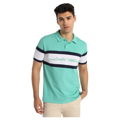 дънки,мъжки,блузи,с,яка,lois,jeans,7376,short,sleeve,polo,green,(green)