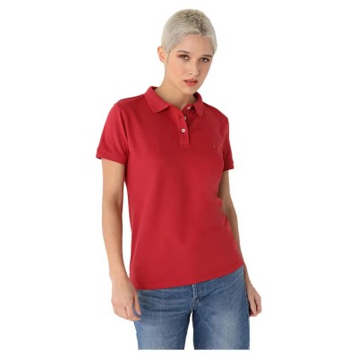 дънки,дамски,блузи,с,яка,lois,jeans,8457,short,sleeve,polo,red,(red)