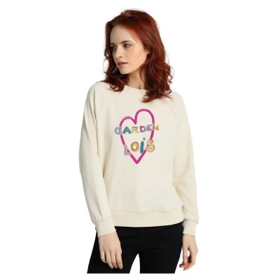 блуза,дамски,блузи,lois,jeans,8466,sweatshirt,beige,(white)
