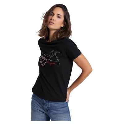тениска,дамски,тениски,lois,jeans,8537,short,sleeve,t,shirt,black,(black)