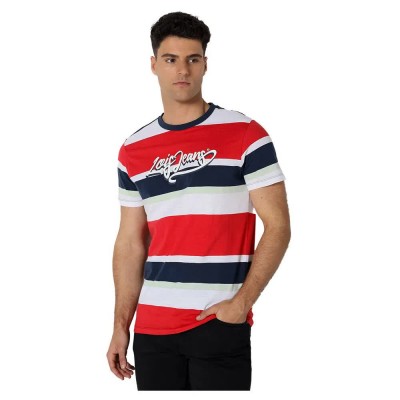 тениска,мъжки,тениски,lois,jeans,8657,short,sleeve,t,shirt,multicolor,(red)