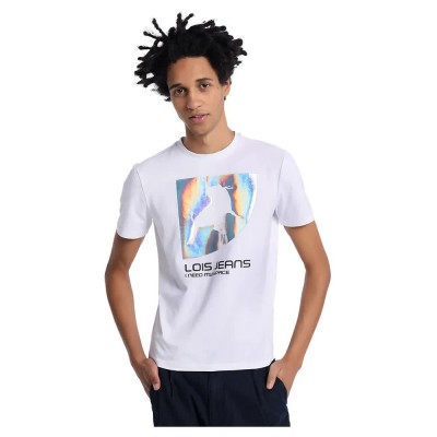 тениска,мъжки,тениски,lois,jeans,8730,short,sleeve,t,shirt,white,(white)