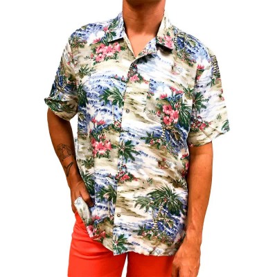 риза,с,къс,ръкав,мъжки,ризи,six,valves,553,short,sleeve,shirt,brown,(print)