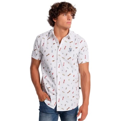 риза,с,къс,ръкав,мъжки,ризи,six,valves,8395,short,sleeve,shirt,white,(white)