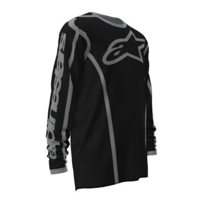 блуза,с,дълъг,ръкав,мъжки,тениски,дамски,тениски,alpinestars,fluid,apex,long,sleeve,jersey,black,(black,gray)