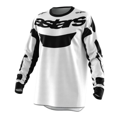 блуза,с,дълъг,ръкав,мъжки,тениски,дамски,тениски,alpinestars,racer,riway,long,sleeve,jersey,white,(white,black)