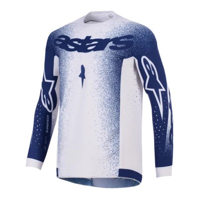 блуза,с,дълъг,ръкав,мъжки,тениски,дамски,тениски,alpinestars,supertech,scenz,long,sleeve,jersey,white,blue,(light,gray,dark,blue)