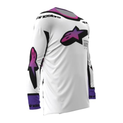 блуза,с,дълъг,ръкав,мъжки,тениски,дамски,тениски,alpinestars,supertech,vista,long,sleeve,jersey,white,(white,purple,black)