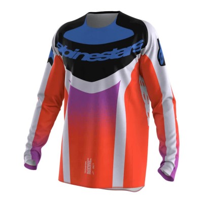 блуза,с,дълъг,ръкав,мъжки,тениски,дамски,тениски,alpinestars,techstar,knif,long,sleeve,jersey,orange,(light,gray,orange,fluor,black)