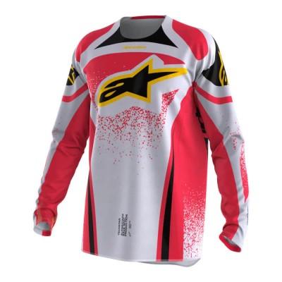 блуза,с,дълъг,ръкав,мъжки,тениски,дамски,тениски,alpinestars,techstar,nomur,long,sleeve,jersey,red,(light,gray,red,black)