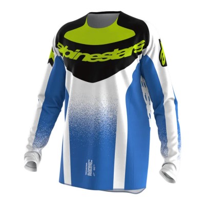 блуза,с,дълъг,ръкав,мъжки,тениски,дамски,тениски,alpinestars,techstar,knif,long,sleeve,jersey,blue,(ucla,blue,black,yellow,fluor)