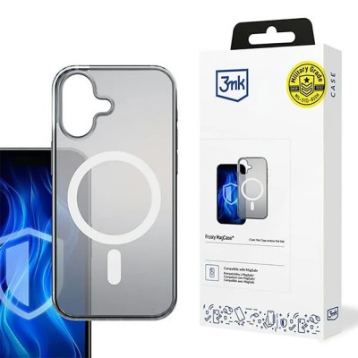 други,аксесоари,3mk,frosty,iphone,16,plus,phone,case,clear,(white)