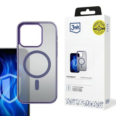 други,аксесоари,3mk,frosty,iphone,16,pro,max,phone,case,clear,(purple)