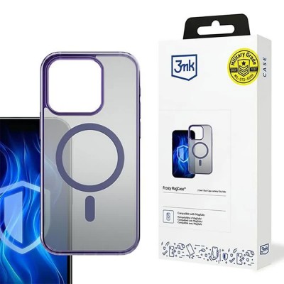други,аксесоари,3mk,frosty,iphone,15,pro,max,phone,case,clear,(purple)