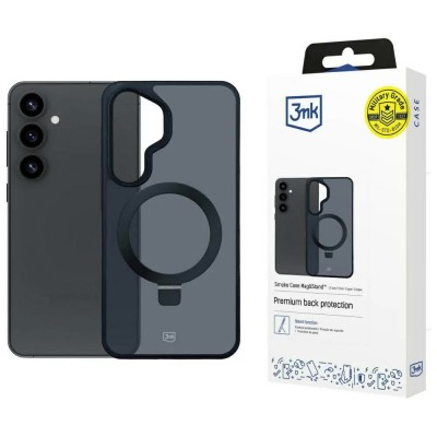 други,аксесоари,3mk,smoke,mag&stand,samsung,galaxy,s25+,phone,case,black,(black)