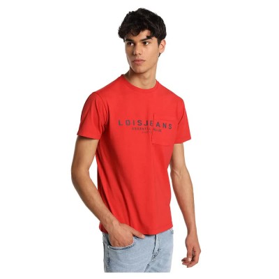 тениска,мъжки,тениски,lois,jeans,10771,short,sleeve,t,shirt,red,orange,(red)