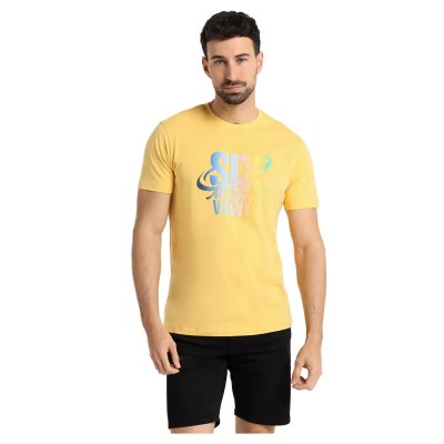 тениска,мъжки,тениски,six,valves,11026,short,sleeve,t,shirt,yellow,(yellow)