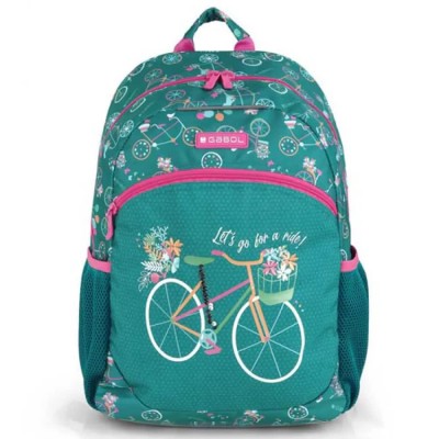 юношеска,раница,раници,gabol,fiori,wr,17l,junior,backpack,green,(green)