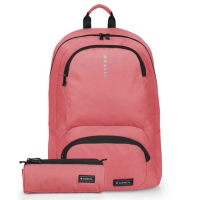 юношеска,раница,раници,gabol,impact,set,junior,backpack,coral,(pink)