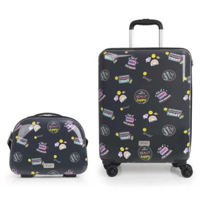 куфари,gabol,smail,mr,wonderful,spinner,set,55,20,tsa,37.4l,+,14.8l,trolley,bag,grey