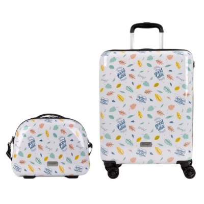 куфари,gabol,vibes,mr,wonderful,spinner,set,55,20,tsa,37.4l,+,14.8l,trolley,bag,white
