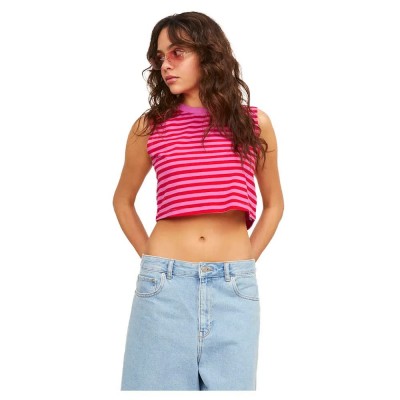 потник,дамски,топове,jack,&,jones,alvira,slim,crop,stripe,jjxx,sleeveless,top,carmine,rose,(pink)